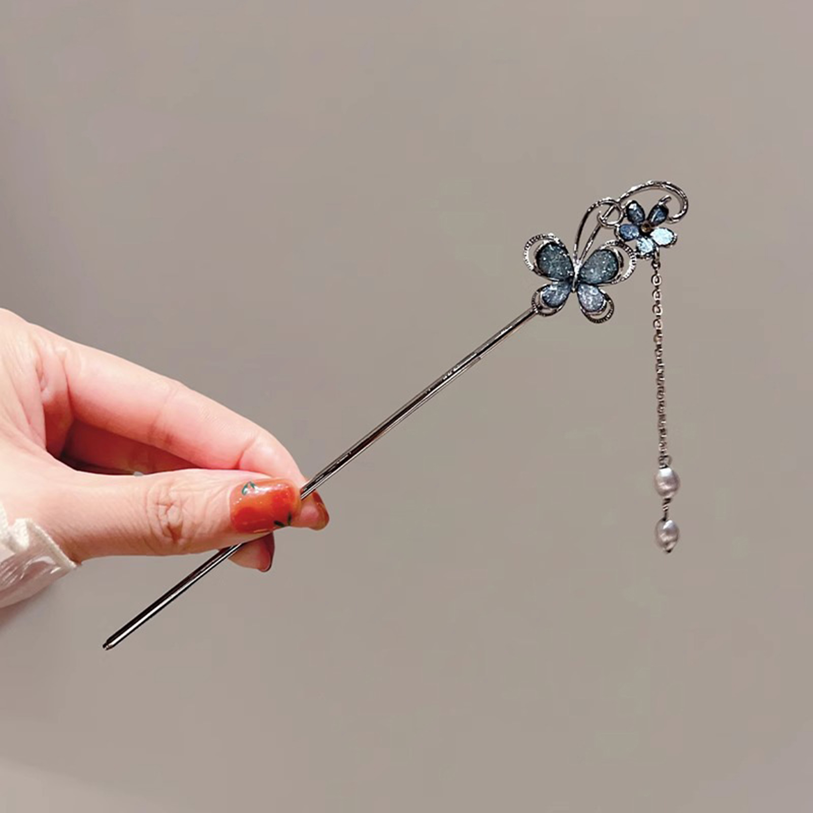 Hanbok Hair Pin - Grampos de Cabelo Borboleta com Borlas,