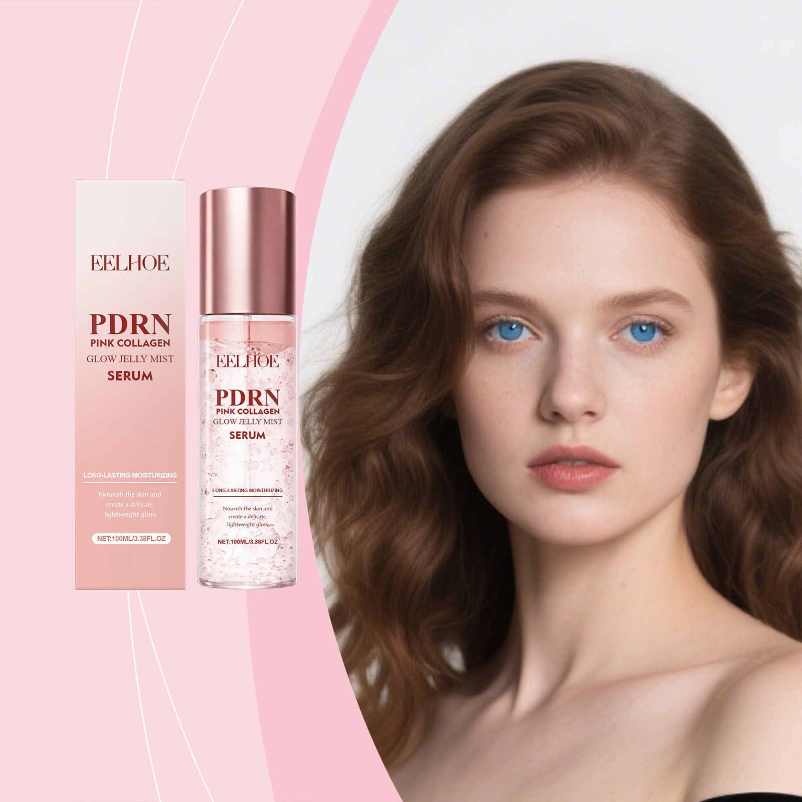 Essence Serum Toner - Spray de Essência de Colágeno, Névoa