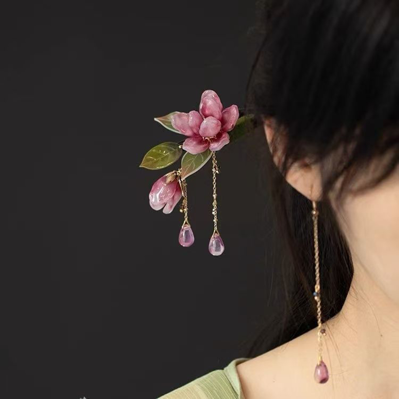 Grampo de Cabelo Floral Estilo - Hanbok Hair Pin avaliação e preço