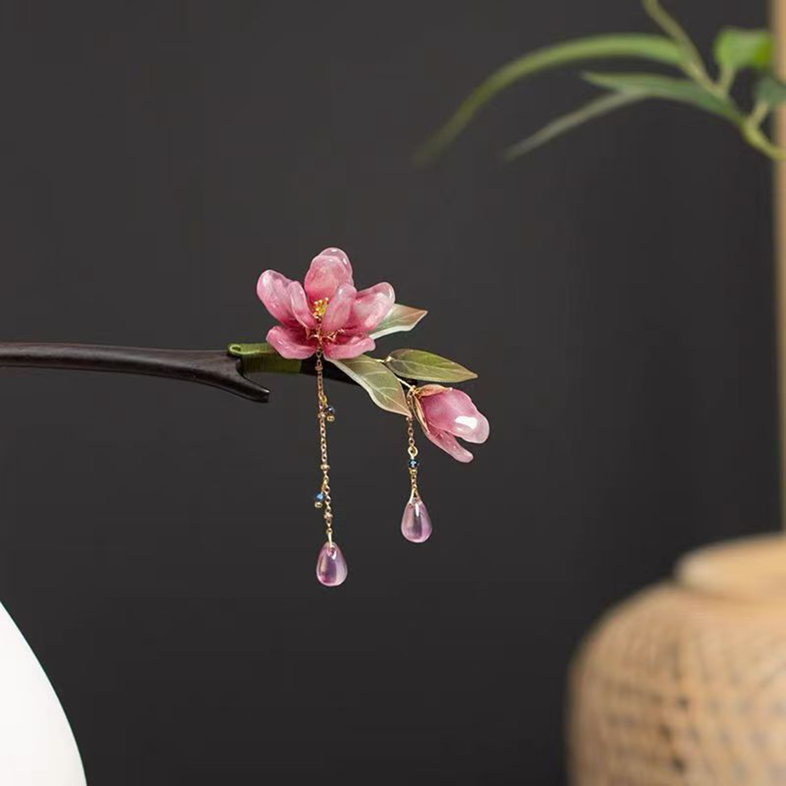 Grampo de Cabelo Floral Estilo - Hanbok Hair Pin avaliação e preço
