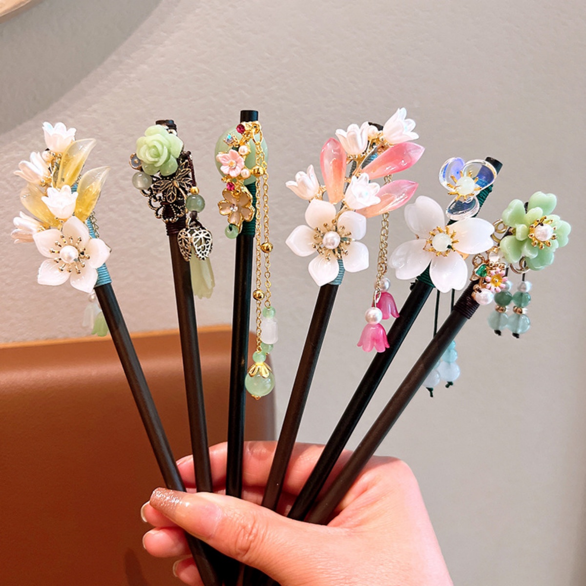 Grampo de cabelo de madeira co - Hanbok Hair Pin avaliação e preço