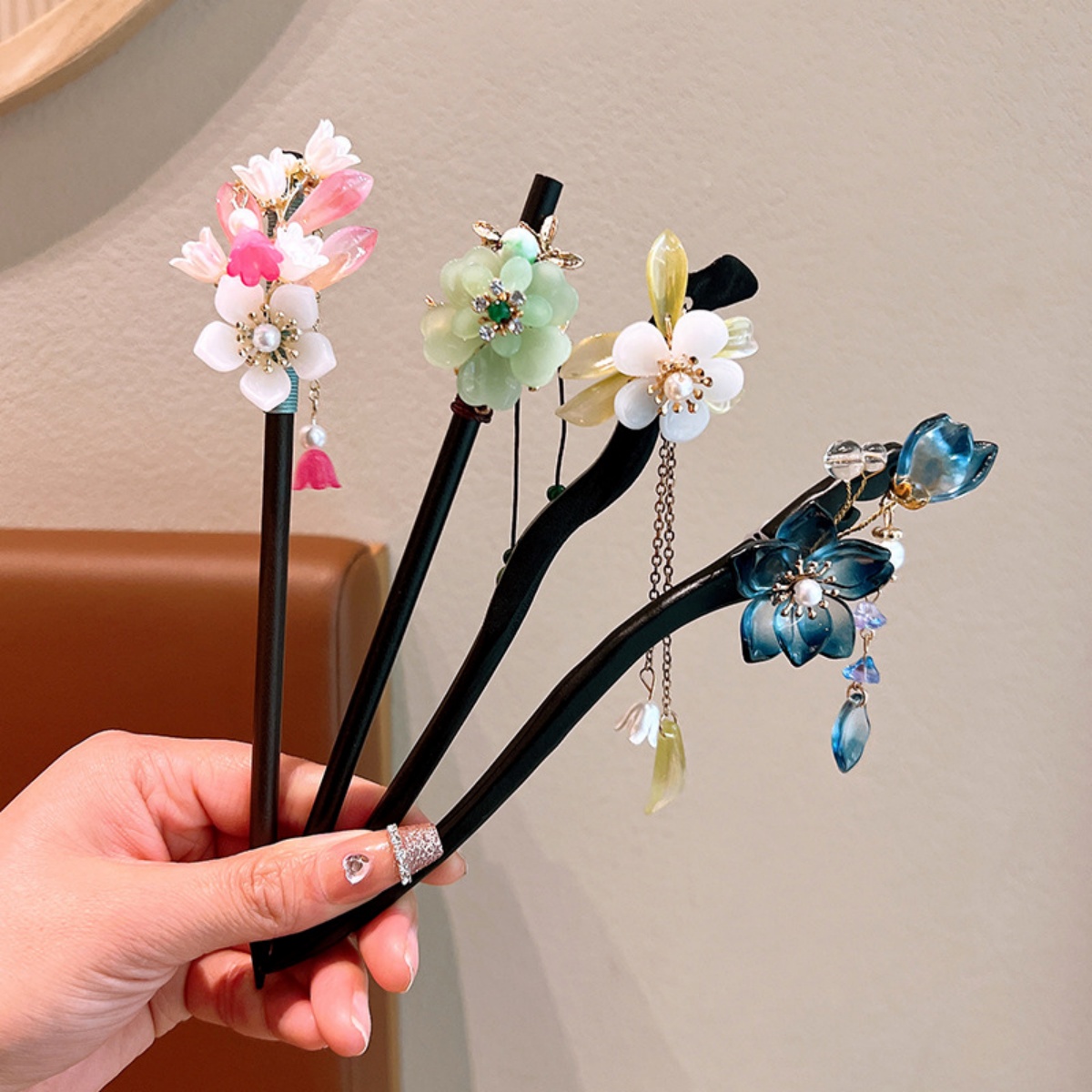 Grampo de cabelo de madeira co - Hanbok Hair Pin avaliação e preço