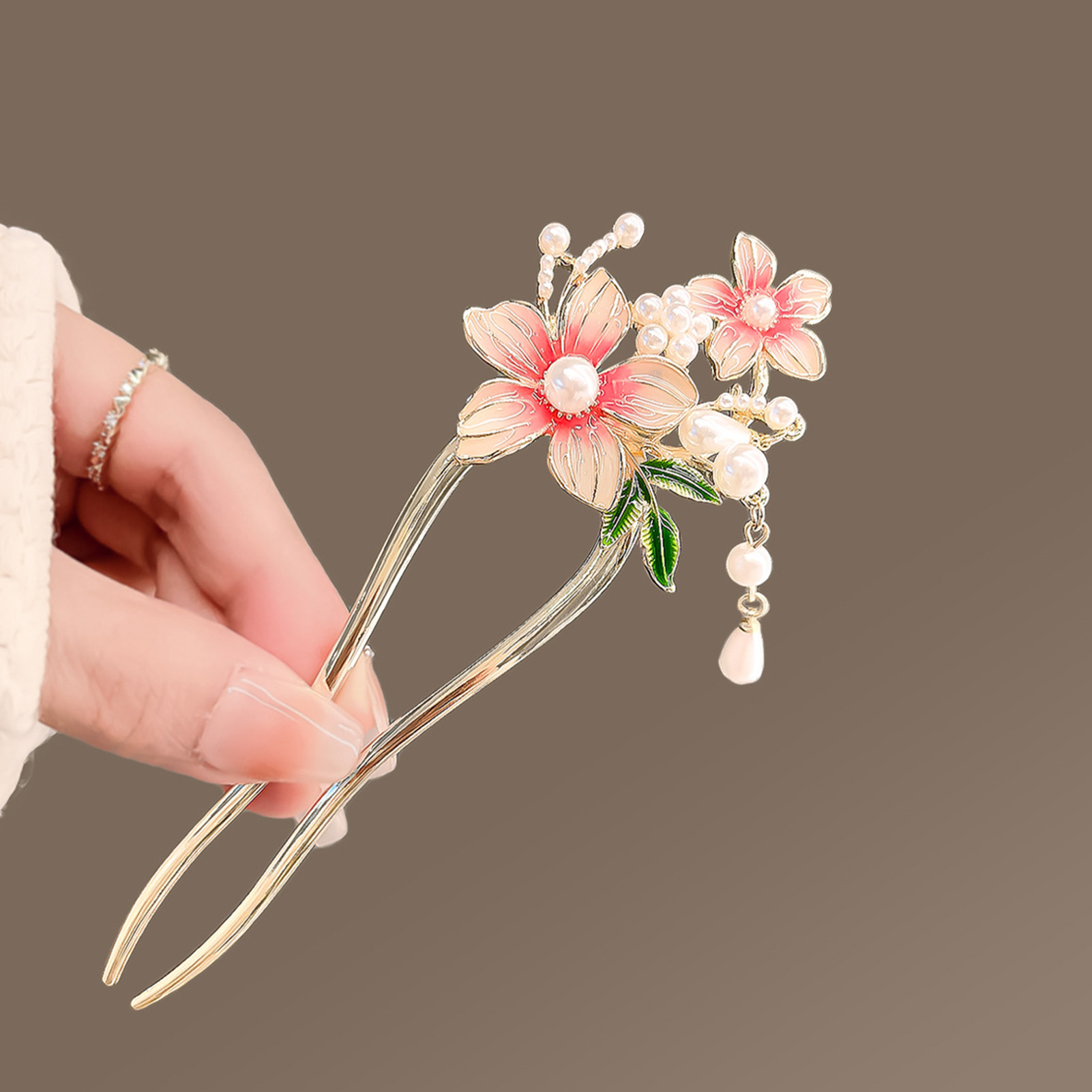 Elegante rosa flor pino de cab - Hanbok Hair Pin avaliação e preço